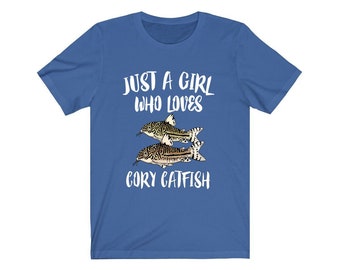 Just A Girl Who Loves Cory Catfish Shirt, Cory Catfish Lover, Aquarium Lover Shirt, Animal Toddler Infant Kids Gift T-Shirt
