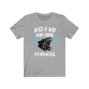 Just A Boy Who Loves Panthers Shirt, Panther Liebhaber Shirt, Panther Shirt, Panther Liebhaber Geschenk, Tier Erwachsene Kinder T-Shirt