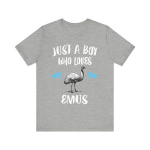 Nur ein Junge, der Emus Vögel liebt Shirt, Emu Liebhaber Shirt, Emu Liebhaber Geschenk, Vogel Shirt, Tier Erwachsene Kleinkind Kinder T-Shirt