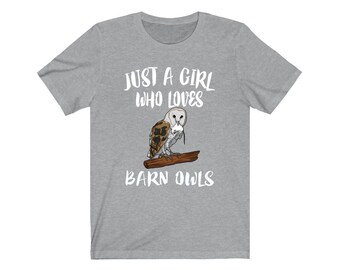 Nur ein Mädchen, das Schleiereulen Shirt liebt, Vögel Vogelgeschenk