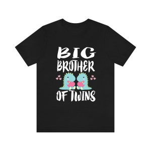 Camisa de dinosaurios de Big Brother Of Twins, Regalo de Big Brother Of Twins, Camiseta de anuncio de Brother Of Twins