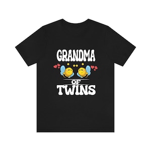 Grandma Of Twins Bees Shirt, Grandma Of Twins Gift, Grandma Of Twins Announcement Grandmother Gift T-Shirt