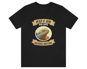 Just A Boy Who Loves Bearded Dragons Shirt, Bearded Dragon Shirt, Bearded Dragon Lover Gift, Bearded Dragon Lover Shirt, Animal Adult Kids