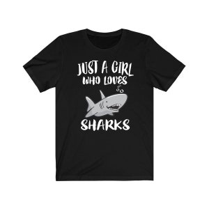 サメが大好きな女の子のシャツ、サメ好きのシャツ、サメ好きへのギフト、動物好きのシャツ、大人、幼児、子供へのギフトTシャツ