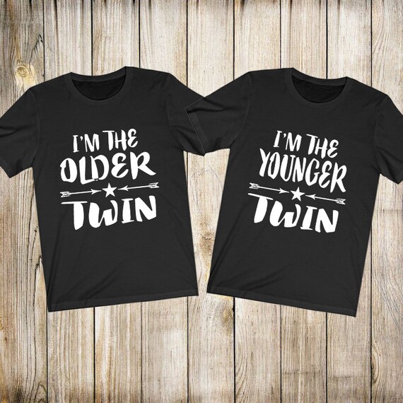 Gemelos mayores mas jovenes Hermano Hermana Camisa Hermano Gemelos Hermana Gemela Familia a juego Camiseta de regalo Etsy Espana