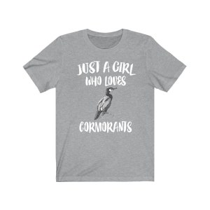 Just A Girl Who Loves Cormorants Vögel Shirt, Kormorant Liebhaber Shirt, Kormoran Liebhaber Geschenk, Vogel Shirt, Tier Erwachsene Kinder T-Shirt