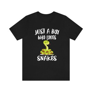 Just A Boy Who Loves Snakes Shirt, Snake Lover Shirt, Snake Shirt, Snake Lover Gift, Animal Shirt