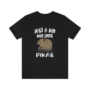 Just A Boy Who Loves Pikas Shirt, Pika Lover Shirt, Pika Shirt, Pika Lover Gift, Animal Adult Kids T-Shirt