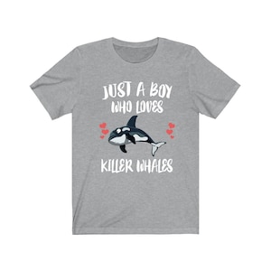 Just A Boy Who Loves Killer Whales Orca Shirt, Orca Shirt, Killer Whale Shirt, Whale Lover Gift, Animal Adult Kids T-Shirt