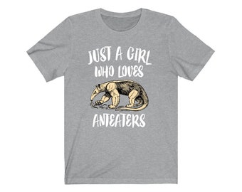 Just A Girl Who Loves Ameisenbär Shirt, Ameisenbär Liebhaber Geschenk, Ameisenbär Shirt, Ameisenbär Geschenk, Tierliebhaber Erwachsene Kleinkind Geschenk T-Shirt