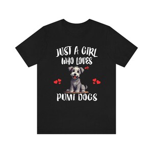 Just A Girl Who Loves Pumi Dogs Shirt, Dog Lover Shirt, Pumi Dog, Animal Toddler Infant Kids Gift T-Shirt