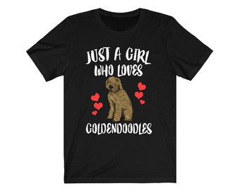Just A Girl Who Loves Goldendoodles Dog Shirt, Goldendoodle Lover Shirt, Dog Shirt, Animal Lover Adult Toddler Infant Kids Gift T-Shirt