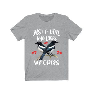 Juste une fille qui aime la chemise de pies, chemise d&#39;amant de pie, chemise d&#39;observation des oiseaux, cadeau d&#39;amant de pie, animal adulte T-shirt enfant