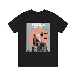 Pigzilla Funny Pig Shirt, Pig Lover Shirt, Pig Shirt, Pig Funny Shirt, Pig Lover Gift, Boy Girl T-Shirt