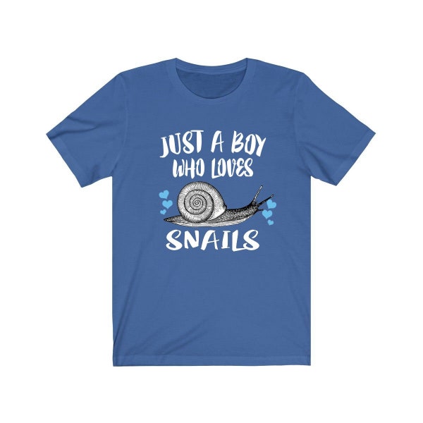 Just A Boy Who Loves Snails Shirt, Snail Lover Shirt, Snail Shirt, Snail Lover Gift, Animal Adult Kids T-Shirt