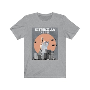 Kittenzilla Cat Shirt, Cat Lover Shirt, Cat Shirt, Kitten Funny Shirt, Cat Lover Gift, Cat Boy Girl T-Shirt