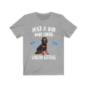 Just A Boy Who Loves Gordon Setters Shirt, Dog Lover Shirt, Gordon Setter Dog, Animal Toddler Infant Kids Gift T-Shirt