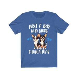 Just A Boy Who Loves Chihuahuas Shirt, Dog Lover Shirt, Chihuahua Dog, Animal Toddler Infant Kids Gift T-Shirt