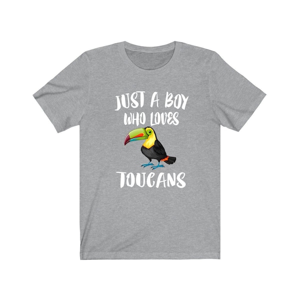 Just A Boy Who Loves Toucans Birds Shirt, Toucan Lover Shirt, Birding Shirt, Toucan Lover Gift, Animal Adult Kids T-Shirt