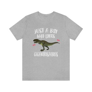 Just A Boy Who Loves Giganotosaurus Dinosaur Shirt, Giganotosaurus Lover Shirt, Giganotosaurus Shirt, Dinosaur Lover Shirt, Adult Kids
