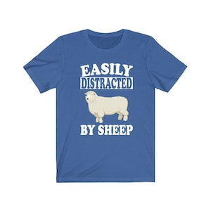 Easily Distracted By Sheep Shirt, Sheep Lover Shirt, Sheep Shirt, Sheep Funny Gift, Sheep Boy Girl Shirt