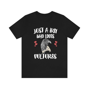 Just A Boy Who Loves Vultures Bird Shirt, Vulture Lover Shirt, Vulture Shirt, Birding Lover Gift, Animal Shirt