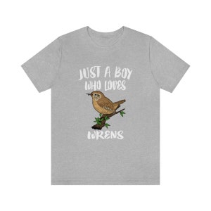 Solo un ragazzo che ama la camicia wrens birds, la camicia Wren Lover, la camicia Birding, il regalo bird, la T-shirt animal adult kids