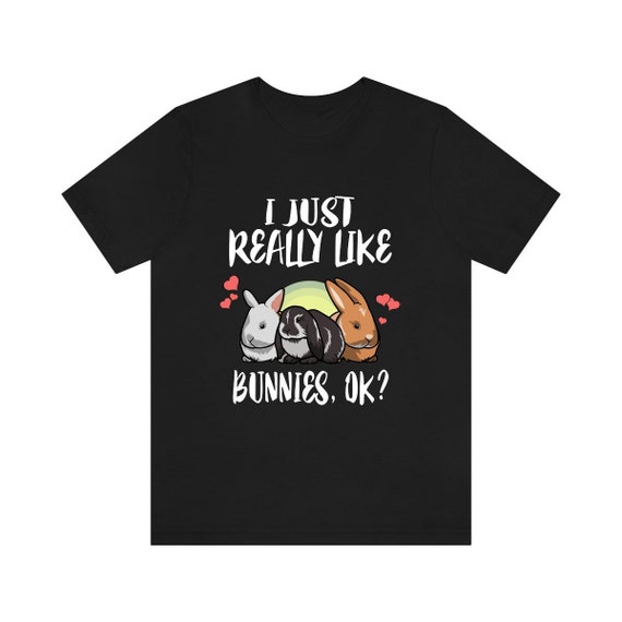 Love My Bunny White Rabbit Typography Gift T-Shirt - W Love My Bunny White Rabbit Typography Gift T-Shirt - W