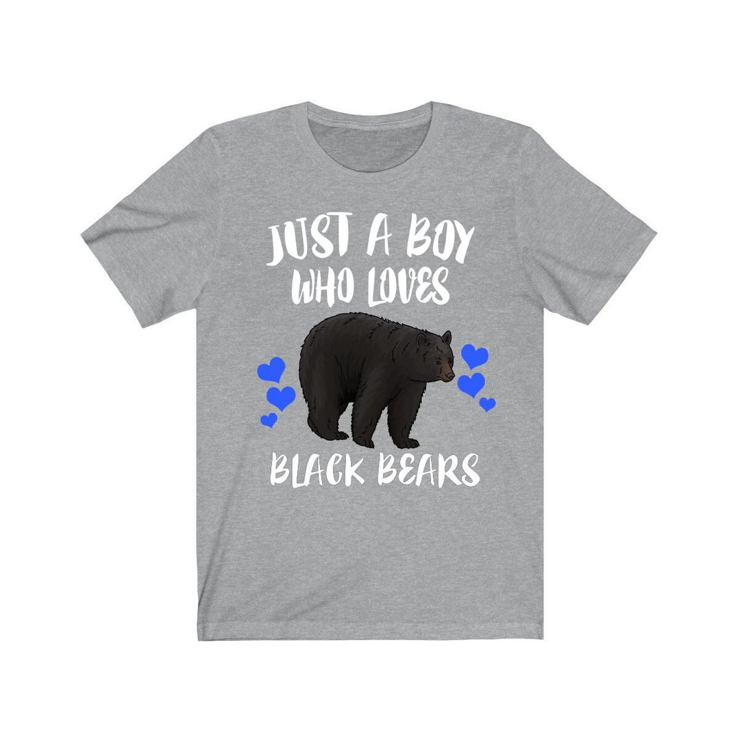 Just A Boy Who Loves Black Bears Shirt, Black Bear Lover Shirt