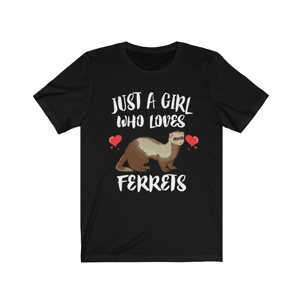 Just A Girl Who Loves Ferrets Shirt, Ferret Shirt, Ferret Lover