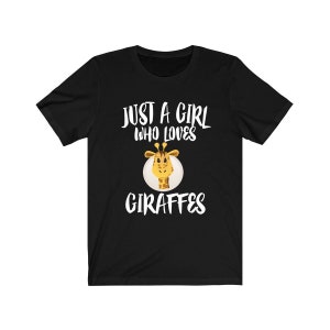 Just A Girl Who Loves Giraffes Shirt, Giraffe Shirt, Giraffe Lover Gift, Giraffe Gift, Animal Lover Adult Toddler Infant Kids Gift T-Shirt