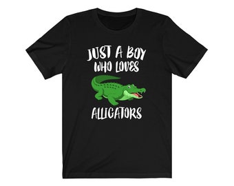 Just A Boy Who Loves Alligators Shirt, Alligator Lover Shirt, Alligator Shirt, Alligator Lover Gift,  Adult Toddler Kids T-Shirt