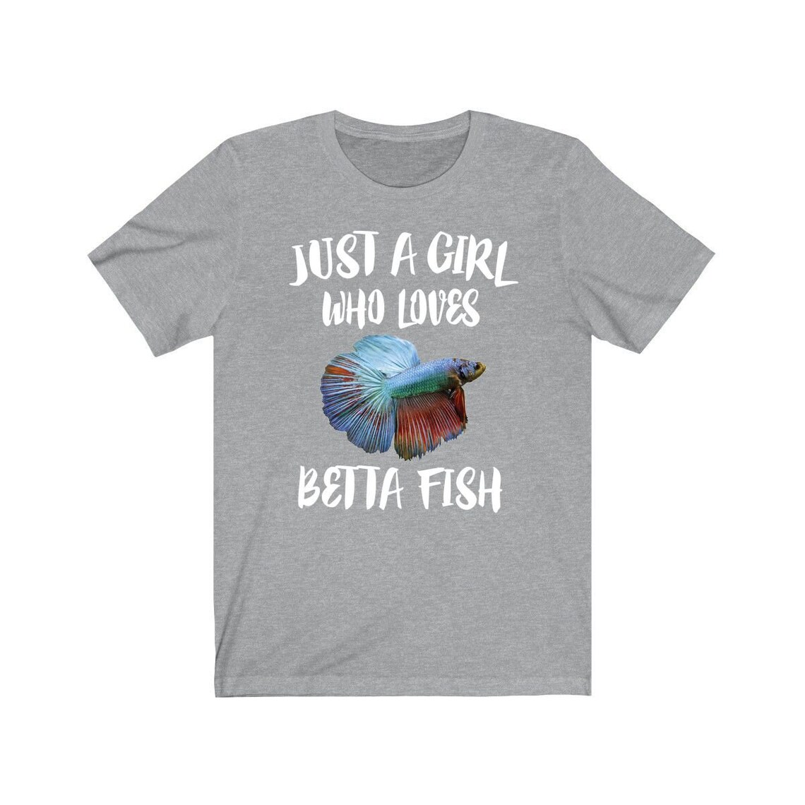 Just A Girl Who Loves Betta Fish Shirt, Betta Fish Lover Shirt, Betta ...