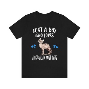 Just A Boy Who Loves Australian Mist Cats Shirt, Cat Lover Gift