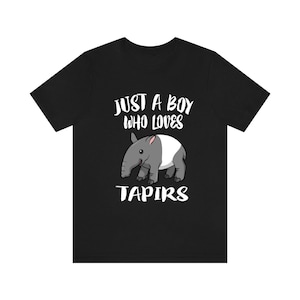 Just A Boy Who Loves Tapirs Shirt, Tapir Lover Shirt, Tapir Shirt, Tapir Lover Gift, Animal Shirt