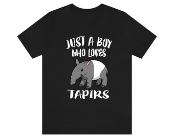 Just A Boy Who Loves Tapirs Shirt, Tapir Lover Shirt, Tapir Shirt, Tapir Lover Gift, Animal Shirt