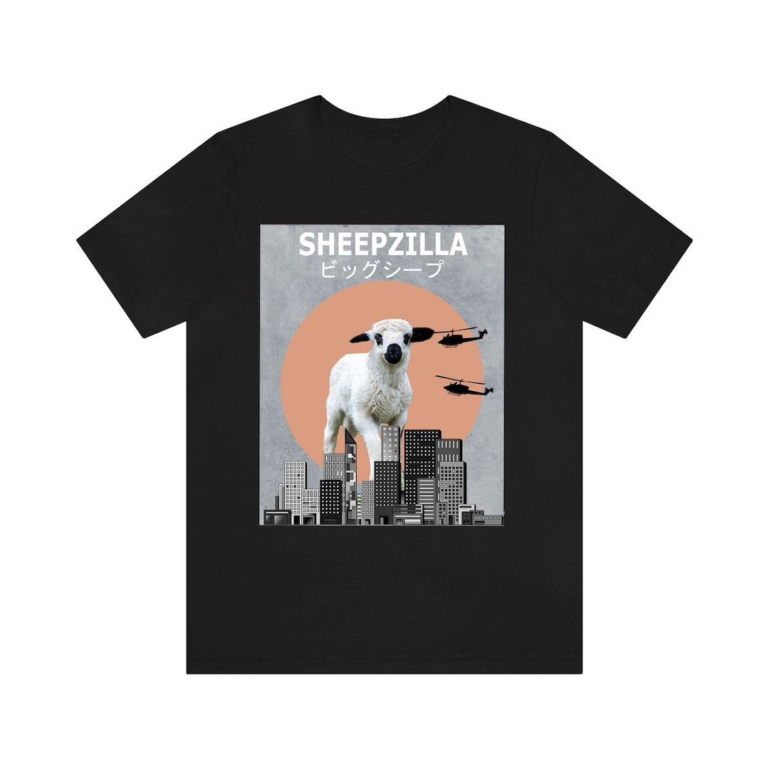 【oll kyoto 】SHEEP SHIRT Sheepzilla Sheep Shirt, Funny Sheep Lover Shirt, Sheep Shirt