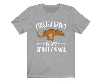 Crested Gecko Is My Spirit Animal Lizards Shirt, Gecko Lover Shirt, Crested Gecko Gift, Pet Lizard Shirt, Adult Kids Animal T-Shirt