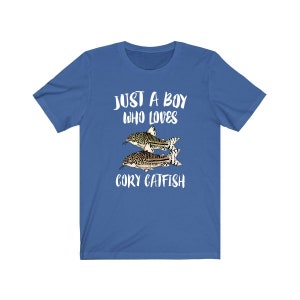 Just A Boy Who Loves Cory Catfish Shirt, Cory Catfish Lover Shirt, Cory Catfish Shirt, Aquarium Liebhaber Geschenk, Tier Erwachsene Kinder T-Shirt