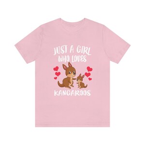 Lustige Kosmetiktasche „Just A Girl Who Loves Kangaroos“ – Baumwoll-Leinen, 23x17 Cm