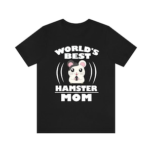 &#39;s Werelds beste hamster moeder shirt, hamster lover shirt, hamster moeder shirt, grappige hamster cadeau, jongen meisje shirt