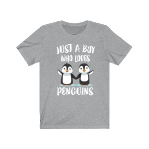 Just A Boy Who Loves Penguins Shirt, Penguin Lover Shirt, Birding Shirt, Penguin Lover, Animal Adult Kids Shirt