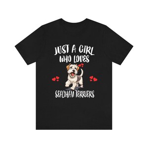 Just A Girl Who Loves Sealyham Terriers Dogs Shirt, Dog Lover Shirt, Sealyham Terrier Dog, Animal Toddler Infant Kids Gift T-Shirt