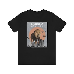 Lionzilla Funny Lion Shirt, Lion Lover Shirt, Lion Shirt, Lion Funny Gift, Animal Adult Kids Shirt