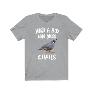 Just A Boy Who Loves Quails Shirt, Quail Lover Shirt, Quail Shirt, Birding Lover Gift, Animal Shirt