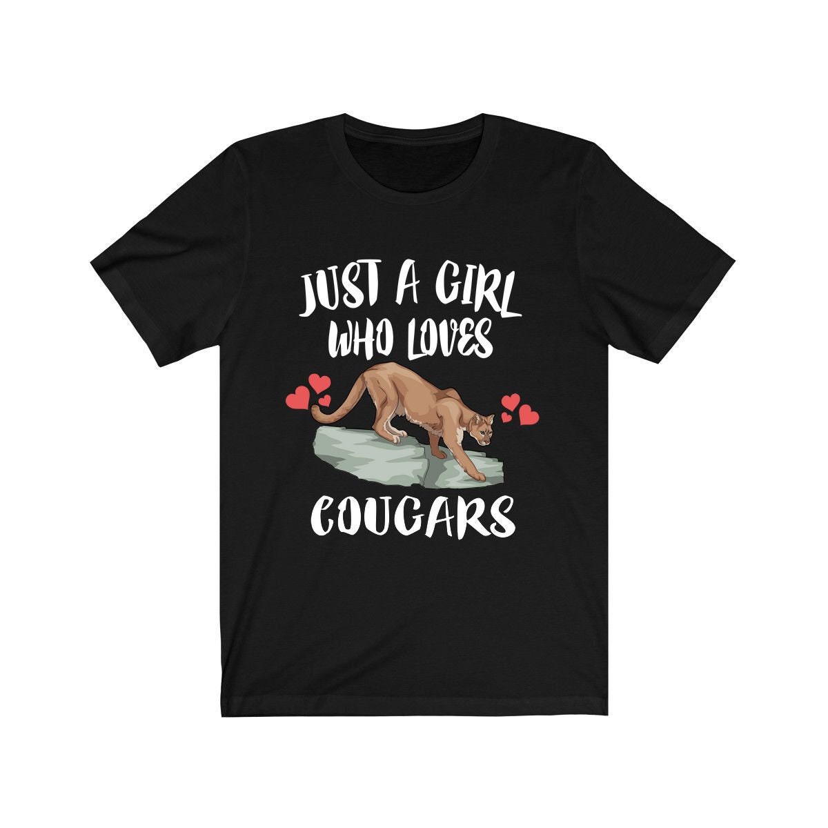 Just A Girl Who Loves Cougars Shirt Mountain Lion Shirt - Etsy