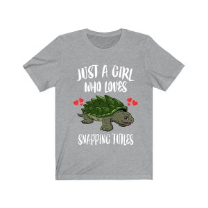 Just A Girl Who Loves Snapping Turtles Ok Shirt, Turtle Lover Shirt, Turtle Shirt, Turtle Lover Gift, Animal Shirt