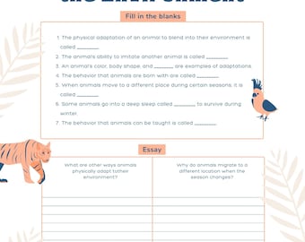 science worksheets etsy uk