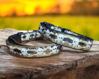 Camouflage Halsband mit Schnalle