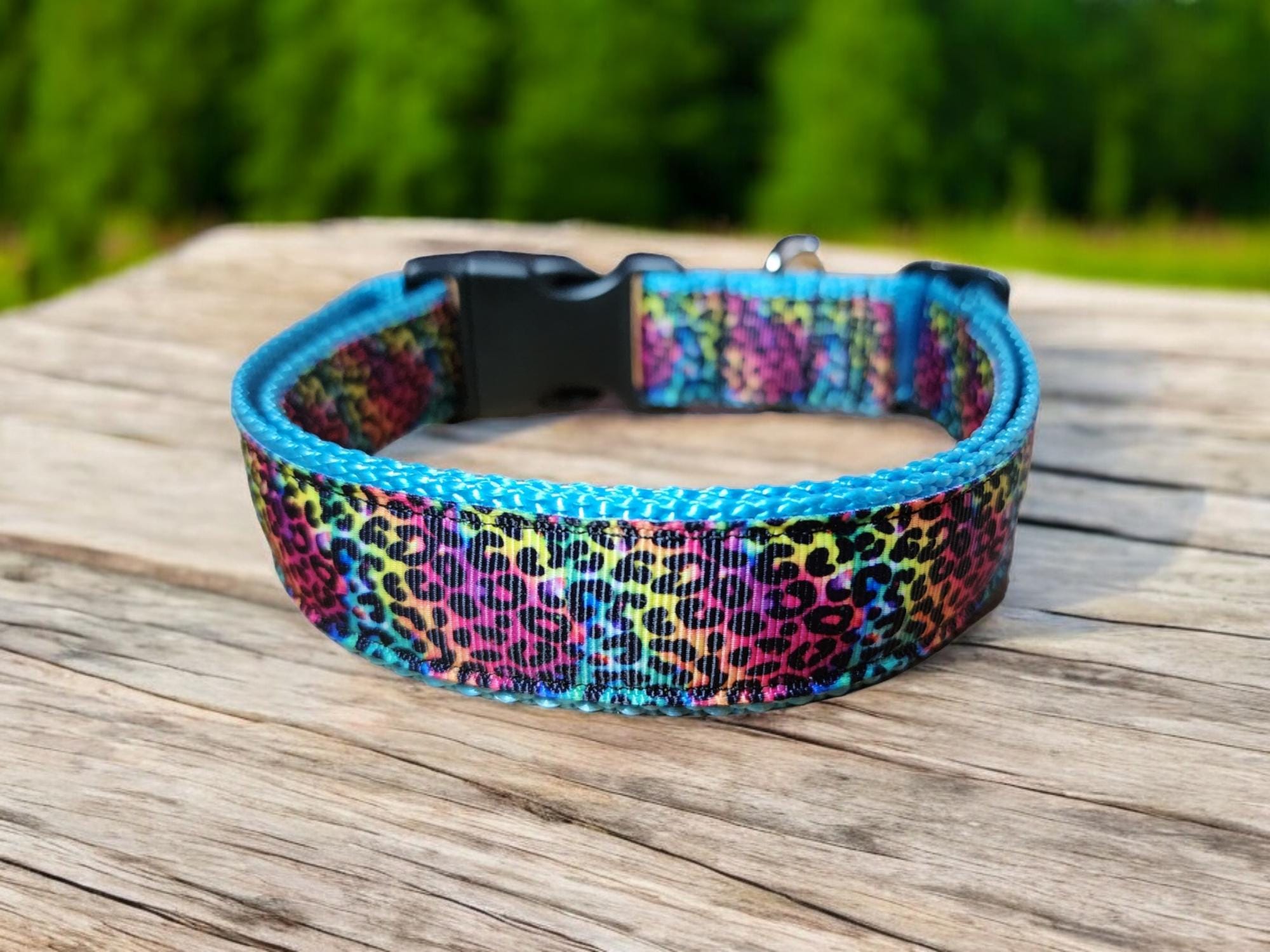 Colorful Leopard Collar - Etsy